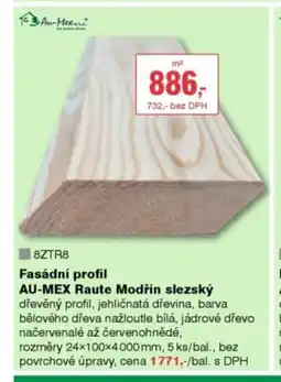 DEK Fasádní profil AU-MEX Raute Modřín slezský nabídka