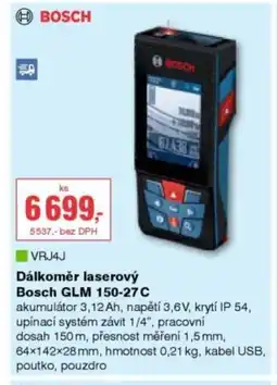 DEK Dálkoměr laserový Bosch GLM 150-27 C nabídka