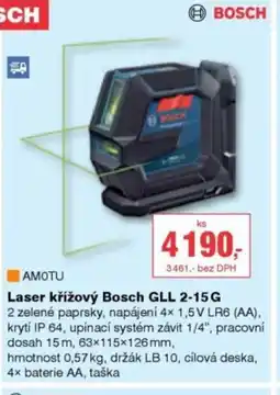 DEK Laser křížový Bosch GLL 2-15 G nabídka