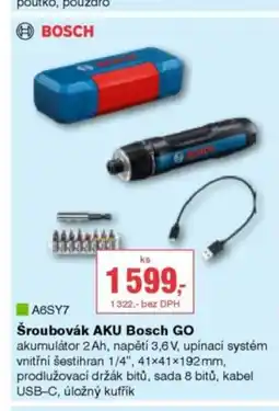 DEK Šroubovák AKU Bosch GO nabídka
