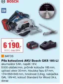 DEK Pila kotoučová AKU Bosch GKS 185-LI nabídka