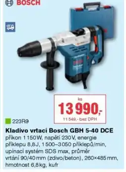 DEK Kladivo vrtací Bosch GBH 5-40 DCE nabídka