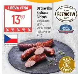 Globus Ostravská klobása Globus nabídka