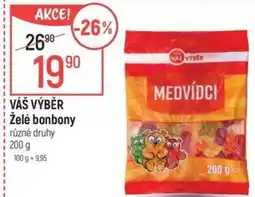 Globus VÁŠ VÝBĚR Želé bonbony nabídka