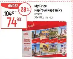 Globus My Price Papírové kapesníky nabídka