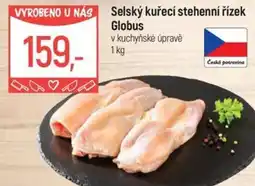 Globus Selský kuřecí stehenní řízek Globus nabídka