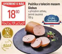 Globus Paštika s telecím masem Globus nabídka