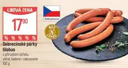 Globus Debrecínské párky Globus nabídka