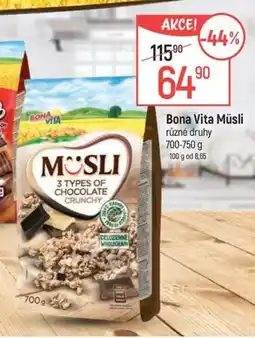 Globus BONA VITA Müsli nabídka