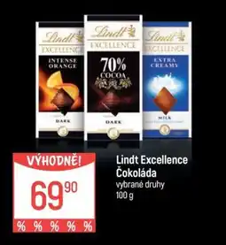 Globus LINDT Excellence čokoláda nabídka