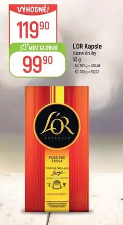 Globus L'OR Kapsle nabídka