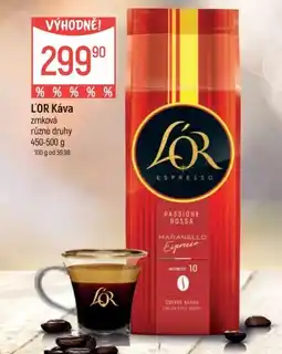 Globus L'OR Káva nabídka