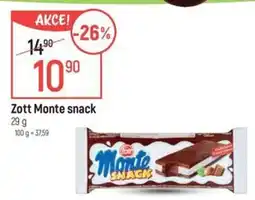 Globus Zott Monte snack nabídka