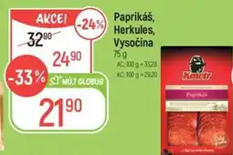 Globus Paprikáš, Herkules, Vysočina nabídka