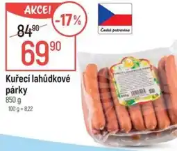 Globus Kuřecí lahůdkové párky nabídka