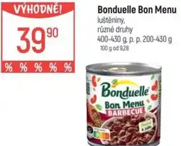 Globus Bonduelle Bon Menu luštěniny nabídka