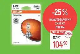 Globus Na autožárovky značky osram nabídka