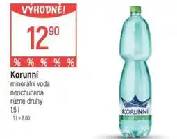 Globus Korunní minerální voda neochucená nabídka