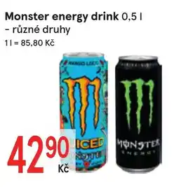Žabka MONSTER Energy drink nabídka