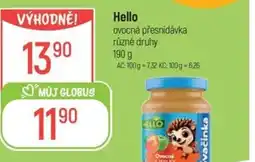 Globus Hello ovocná přesnídávka nabídka