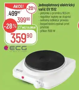 Globus Jednoplotnový elektrický vařič EV 1512 nabídka