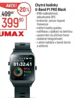Globus Chytré hodinky U-Band P1 PRO Black nabídka