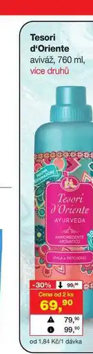 Barvy a laky drogerie Tesori d'Oriente aviváž, 760 ml nabídka