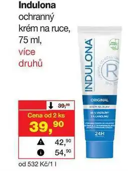 Barvy a laky drogerie Indulona ochranný krém na ruce, 75 ml nabídka