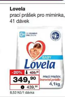 Barvy a laky drogerie Lovela prací prášek pro miminka, 41 dávek nabídka