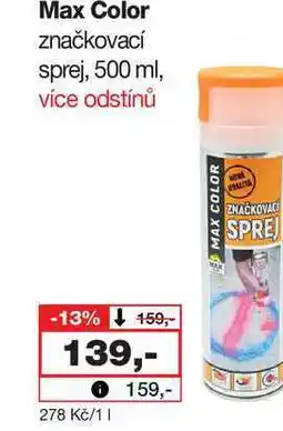 Barvy a laky drogerie Max Color značkovací sprej, 500 ml nabídka