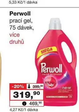 Barvy a laky drogerie Perwoll prací gel, 75 dávek nabídka