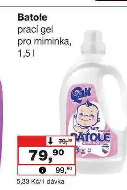 Barvy a laky drogerie Batole prací gel pro miminka, 1,5l nabídka