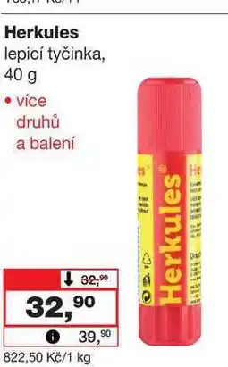 Barvy a laky drogerie Herkules lepicí tyčinka, 40 g nabídka
