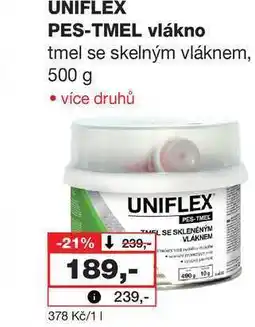 Barvy a laky drogerie UNIFLEX PES-TMEL vlákno tmel se skelným vláknem, 500 g nabídka