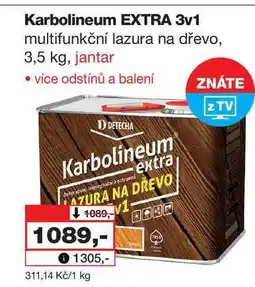 Barvy a laky drogerie Karbolineum EXTRA 3v1 multifunkční lazura na dřevo, 3,5 kg nabídka