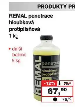 Barvy a laky drogerie REMAL penetrace hloubková protiplísňová 1 kg nabídka