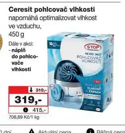 Barvy a laky drogerie Ceresit pohlčovač vlhkosti napomáhá optimalizovat vlhkost ve vzduchu, 450g nabídka