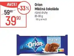Globus Orion Mléčná čokoláda nabídka