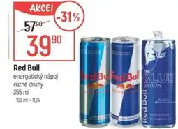 Globus Red Bull energetický nápoj nabídka