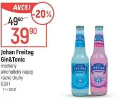 Globus Johan Freitag Gin&Tonic michaný alkoholický nápoj nabídka