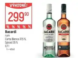Globus Bacardi rum nabídka
