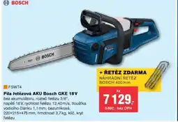 DEK Pila řetězová AKU Bosch GKE 18V nabídka