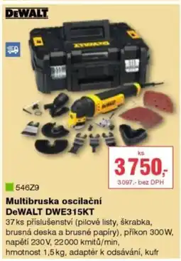 DEK Multibruska oscilační DeWALT DWE315KT nabídka