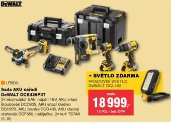 DEK Sada AKU nářadí DeWALT DCK429P3T nabídka