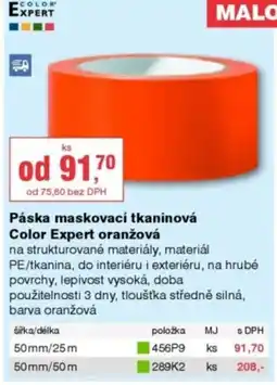 DEK Páska maskovací tkaninová Color Expert oranžová nabídka