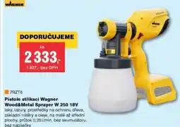 DEK Pistole stříkací Wagner Wood&Metal Sprayer W 250 18V nabídka