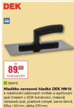 DEK Hladítko nerezové hladké DEK HN10 nabídka