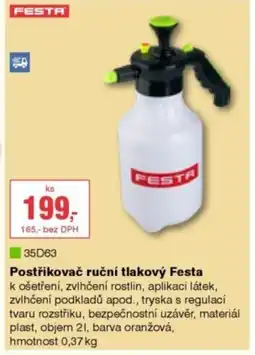 DEK Postřikovač ruční tlakový Festa nabídka