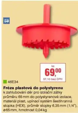 DEK Fréza plastová do polystyrenu nabídka