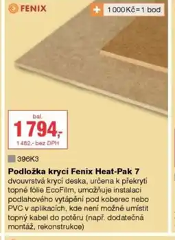 DEK Podložka krycí Fenix Heat-Pak 7 nabídka